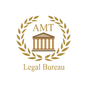 AMT LEGAL BUREAU IMAGEN LOGOTIPO DORADO